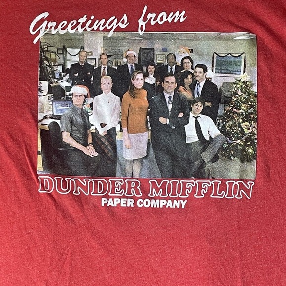The Office‎ “Greetings From Dunder Mifflin Paper Company” T-Shirt Men’s Size 2XL - Picture 2 of 4